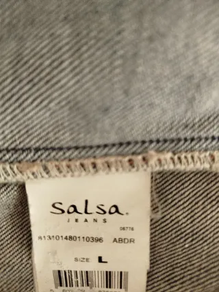Chaqueta Vaquera Hombre Salsa Jeans Azul
