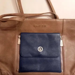 Borsa Armani Jeans marrone e blu