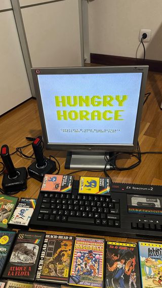ZX Spectrum+2, 41 juegos, 2 joysticks +tv hyundai
