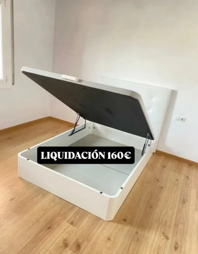 Canapé abatible blanco 160€