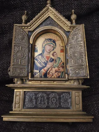 Tríptico Virgen del Perpetuo Socorro