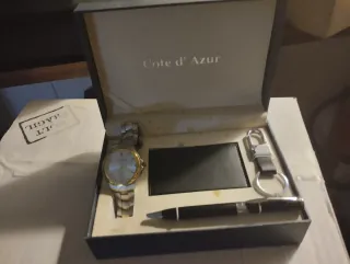 Lote Cote d'Azur: Reloj, Bolígrafo, Llavero