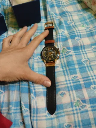 Orologio Curren Blu e Oro