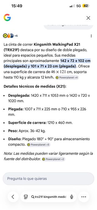 Cinta de Correr Plegable KingSmith WalkingPad