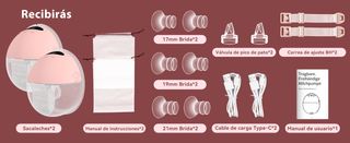 MOMAINI QY108 Pack 2 Sacaleches 4 Modos 12 Niveles