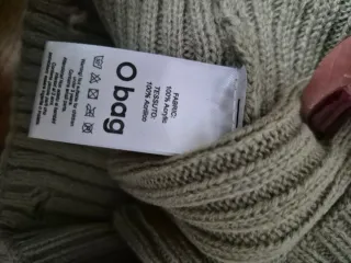 Bordo per O bag mini color verde beige