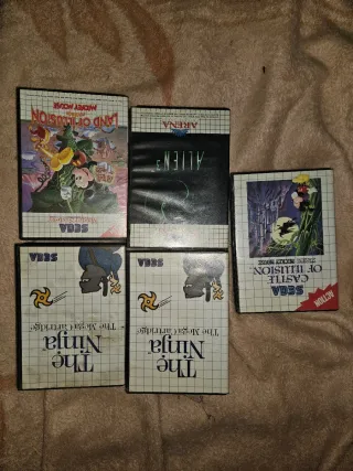 Lote 5 Juegos Sega Master System