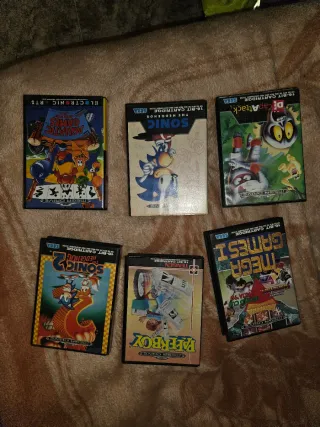 Lote 6 juegos Mega Drive