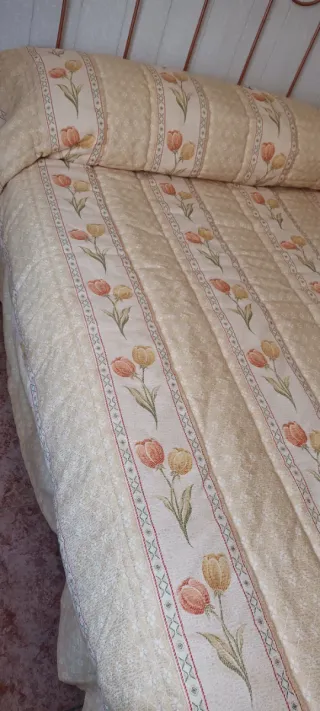 Edredón Cama 1.35cm Flores