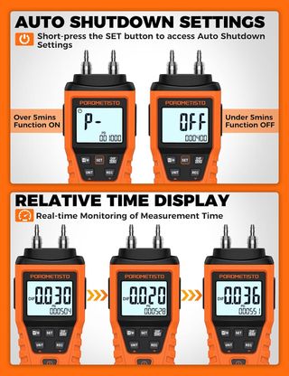 POROMETISTO DMT01 Manómetro ±5 PSI 12U HVAC