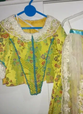 Vestido de fallera para niña 5/7 años