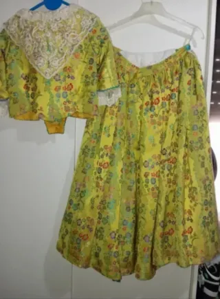 Vestido de fallera para niña 5/7 años