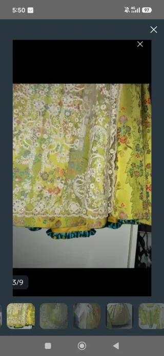 Vestido de fallera para niña 5/7 años