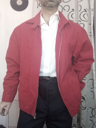 Giacca a vento vintage anni '90 100% cotone - L