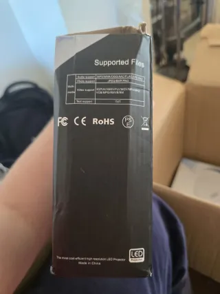 Projetor LED Preto e Branco