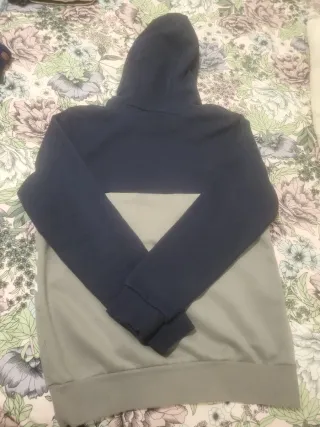Sudadera Adidas Azul y Gris con Cremallera