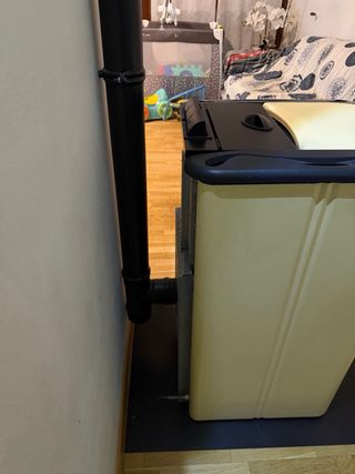 Stufa a pellet color crema