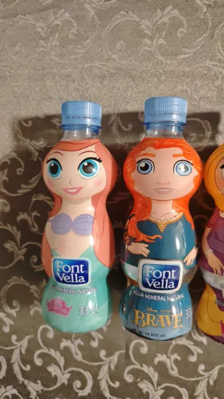Pack 7 Botellas Font Vella Disney Princesas