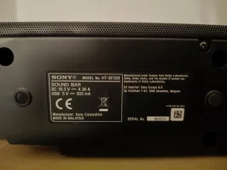 Barra de Sonido Sony Negra