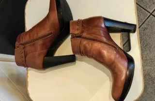 Set 2 paia tronchetti donna neri e marroni