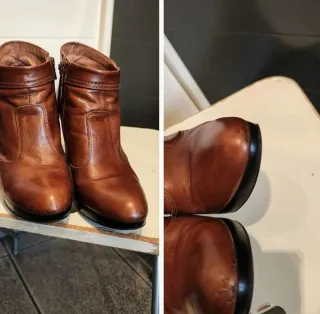 Set 2 paia tronchetti donna neri e marroni