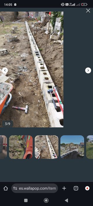 Muros de bloque de hormigón.albañileria Burgos