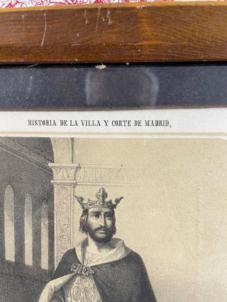 Antiguo grabado Don Fernando I