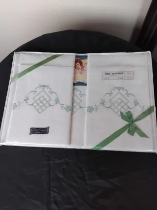 Parure Matrimoniale Puro Cotone Ricamato