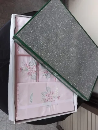 Completo Matrimoniale Cotone Ricamato