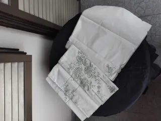 Tovaglia Cotone Ricamata 12 Persone