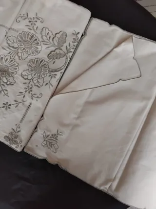 Tovaglia Cotone Ricamata 12 Persone