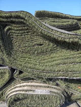 Césped artificial reciclado campos fútbol