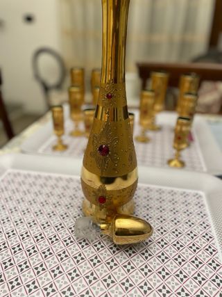 Splendido set liquore Murano oro e cristallo