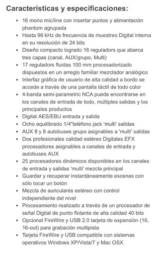 Mesa de directo digital