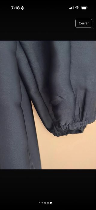 Vestido efecto seda estampado