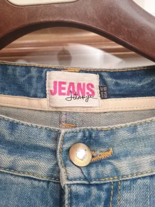 Falda vaquera Jota + ge Talla 42 azul gastado