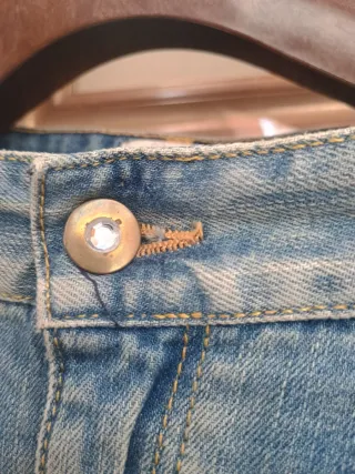 Falda vaquera Jota + ge Talla 42 azul gastado