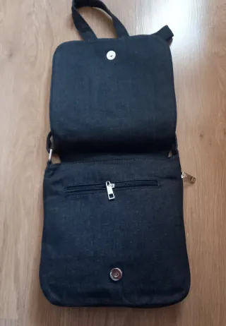 Bolso bandolera unisex con parches