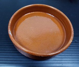 6 vassoietti argentati + 4 piatti in terracotta