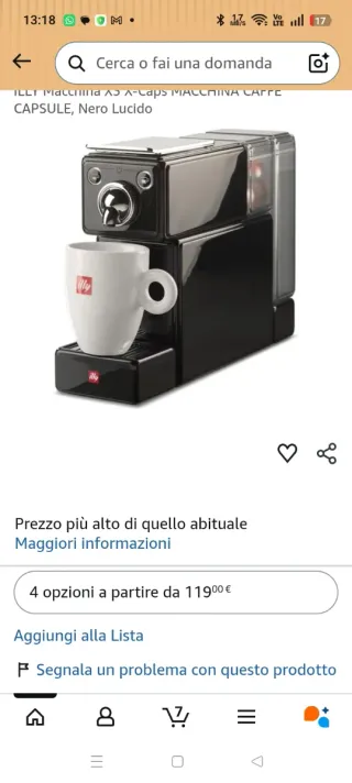 Macchina caffè illy X3 X CAPS