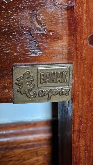 Cabecero Banak Madera y Polipiel Marrón