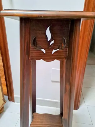 Pie de madera hecho a mano, precio negociable