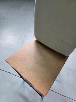 4 Taburetes Altos con Cojín Beige