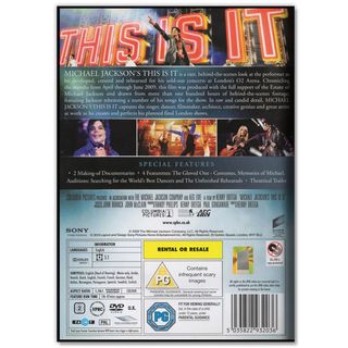 MICHAEL JACKSON'S THIS IS IT (Documental, Conciert