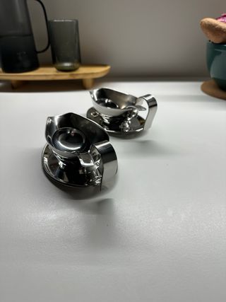 Juego de 2 salseras de acero inoxidable