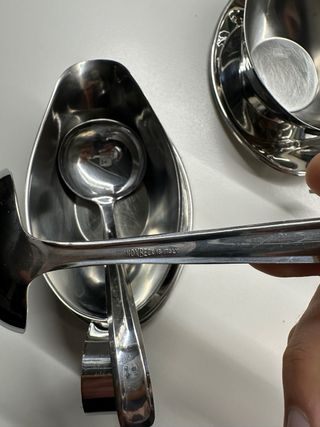 Juego de 2 salseras de acero inoxidable