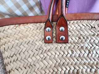 Bolso Balenciaga Paja y Piel