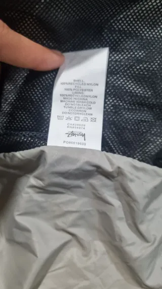 Chaqueta Stussy Negra 800 Fill