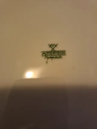 6 piatti piani + 6 fondi in porcellana