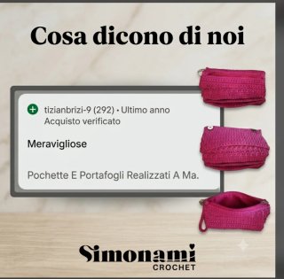 Porta Monete Simonami Crochet Fatto a Mano